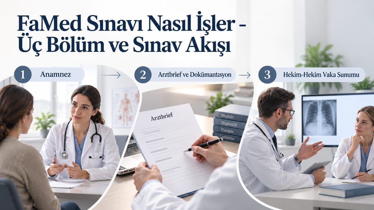 FaMed Sınavı Nasıl İşler - Üç Bölüm ve Sınav Akışı