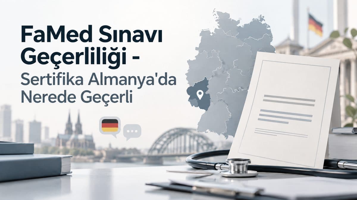 FaMed Sınavı Geçerliliği - Sertifika Almanya'da Nerede Geçerli?
